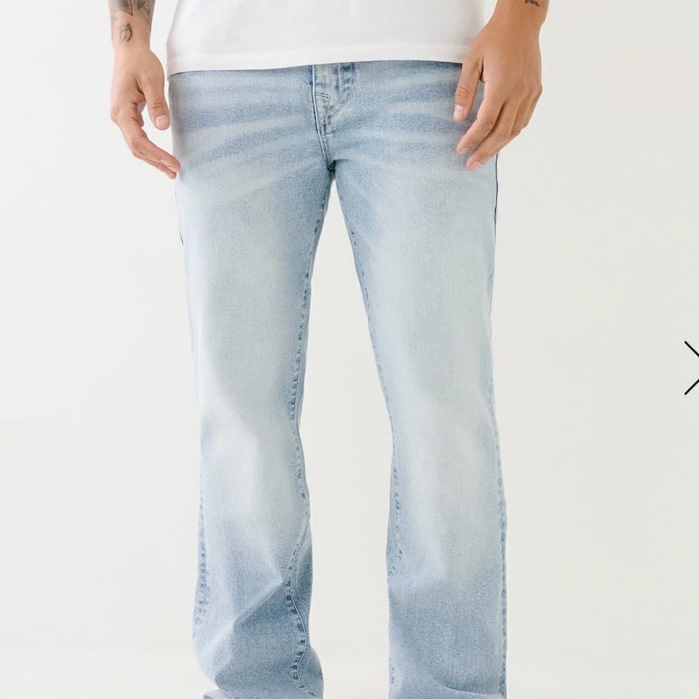 True‎ Religion Billy Single Needle Bootcut Jean BLACK 30 NWOT